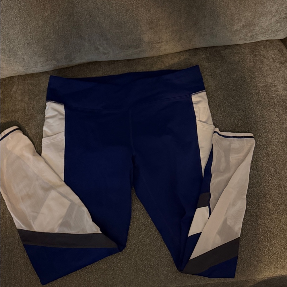 Fabletics Blue and White Leggings